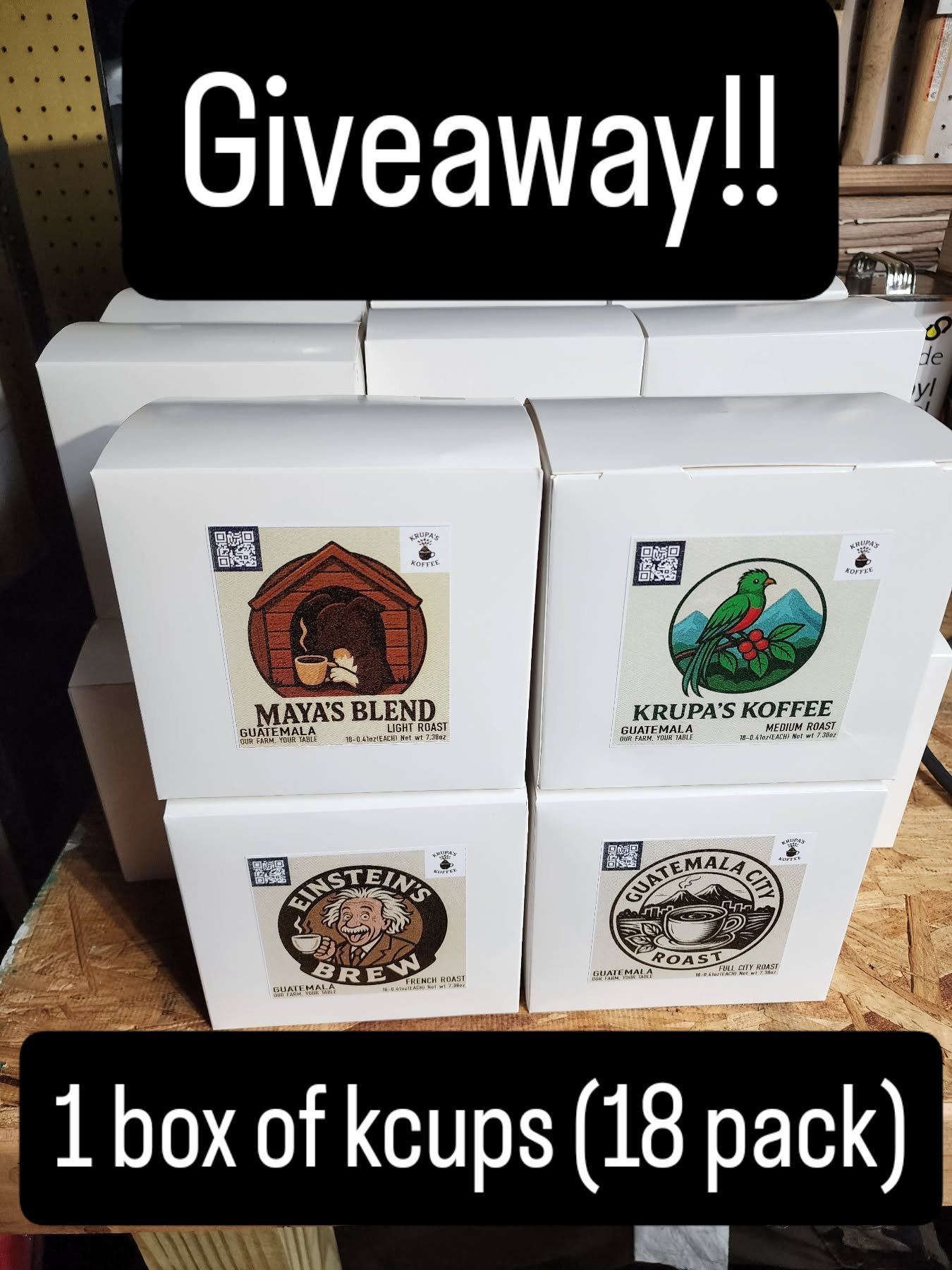 🔥 Giveaway time! 🔥 We have been getting such positive feedback on our kcups that we wanted to give you guys a chance to win one!

**Giveaway Details** 

We are choosing 1 winner to recieve one 18pack box of our kcups (will reach out after giveaway 