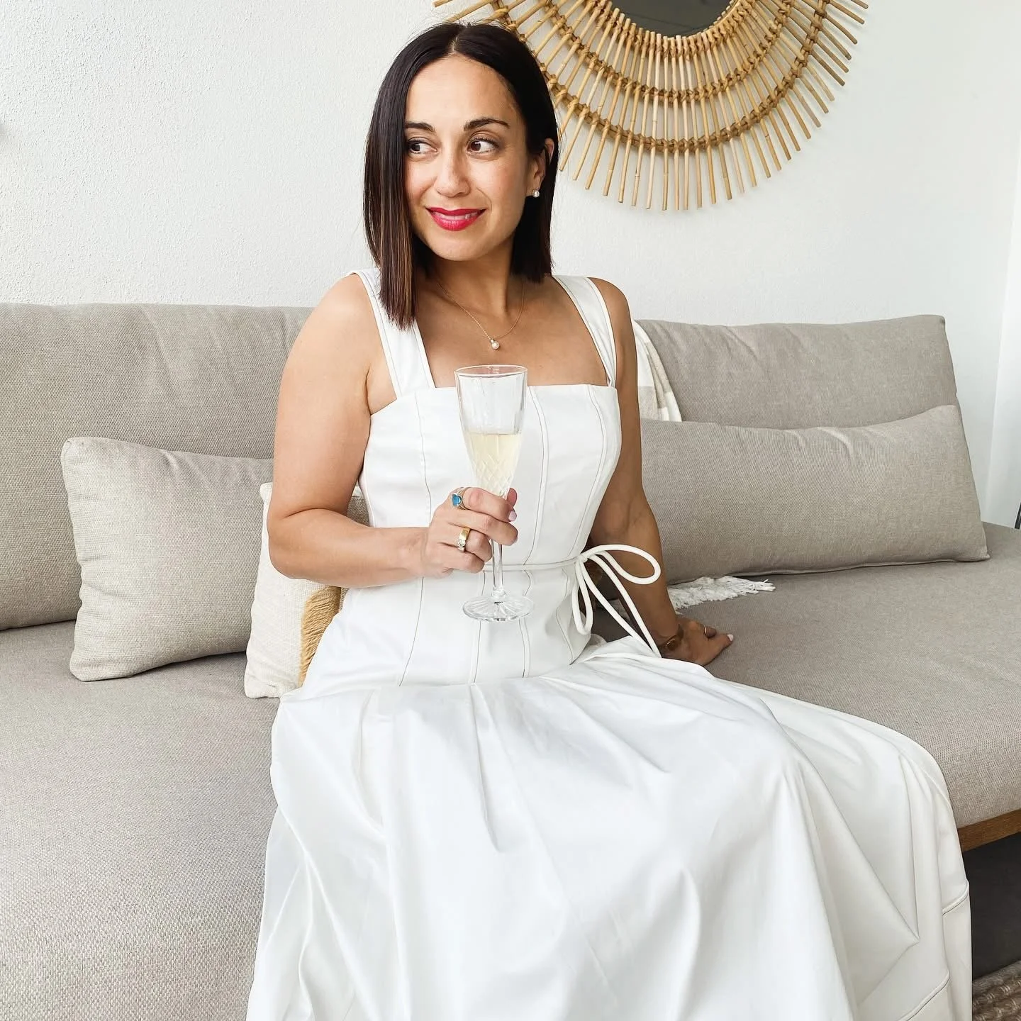 Wendy Russell Brisbane Buyers Agent drinking champagne