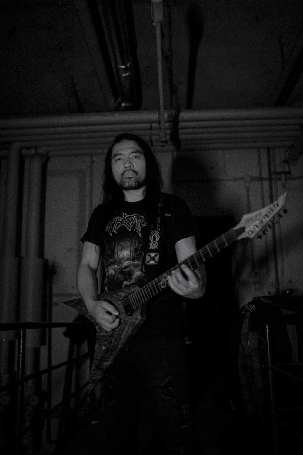 Harry Liu. Belligerence. Guitars. Copyright: Chiara Enskeneit