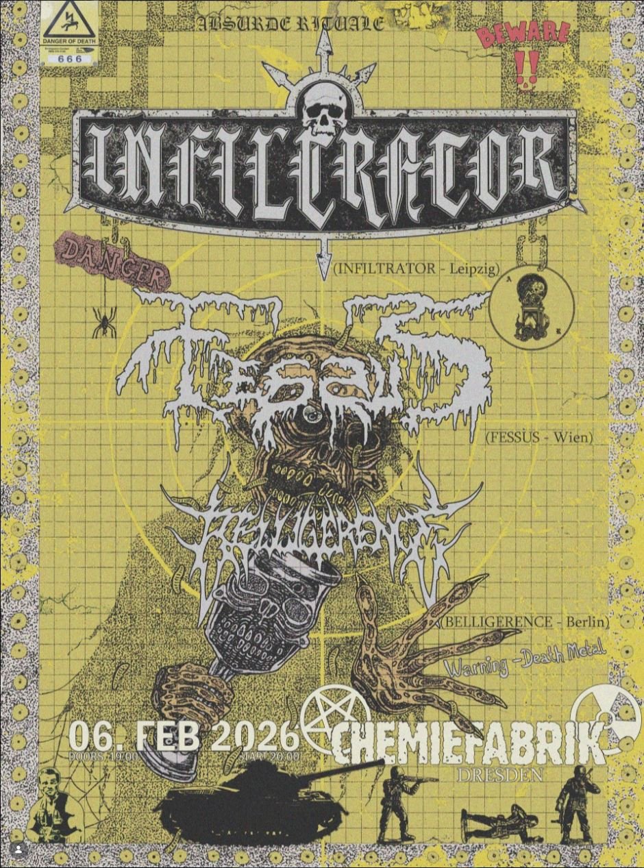 Fessus, Infiltrator, Belligerence, Chemiefabrik