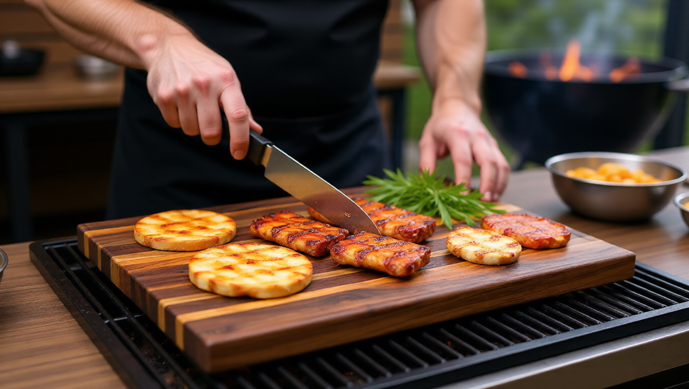 'The Platter Board" Walnut Edge grain Cutting Board