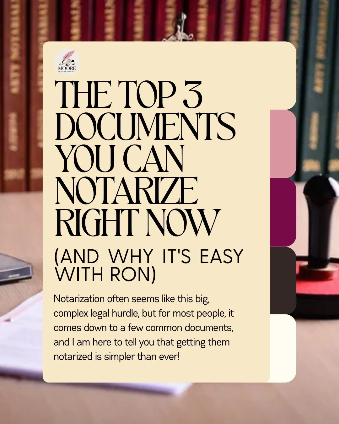 Three Docs, One Quick Notary

1️⃣ Affidavit &ndash; Your sworn statement, verified in seconds.
2️⃣ Power of Attorney &ndash; Hand over authority safely, no paperwork bottlenecks.
3️⃣ Will &ndash; Secure your wishes today so tomorrow&rsquo;s worries s