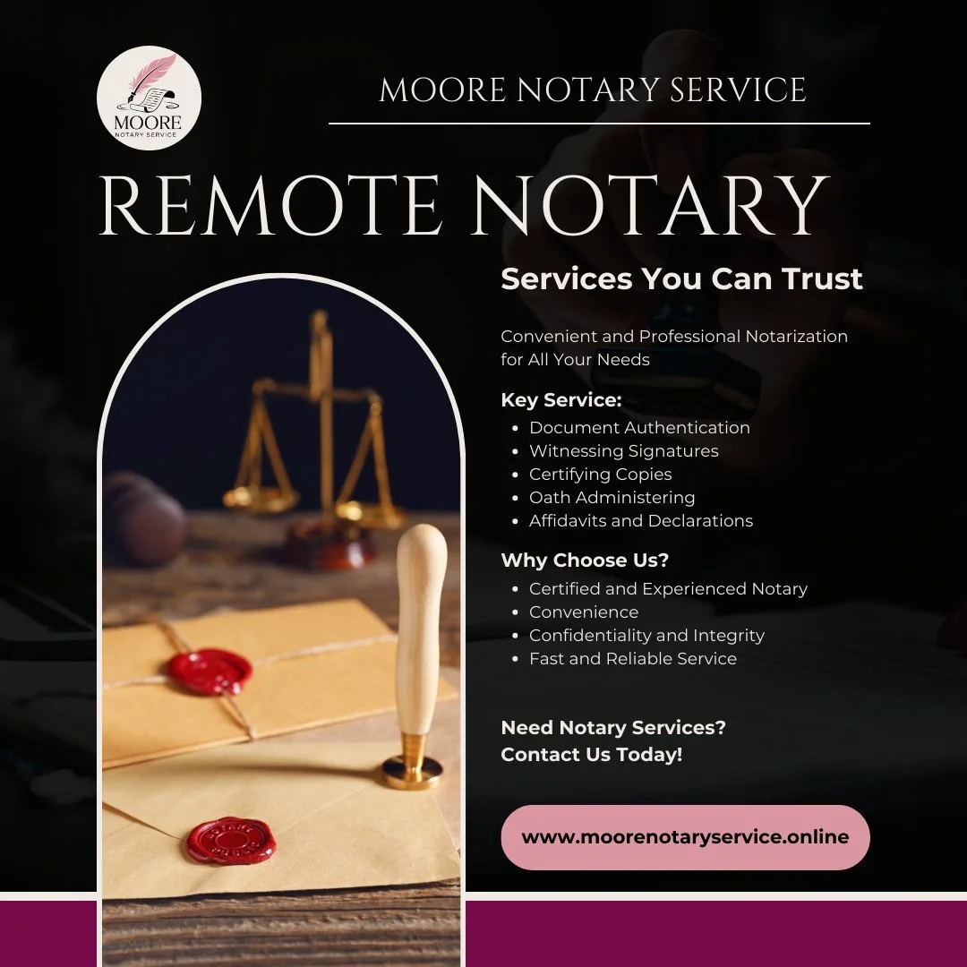 🖋️ Need a notarization fast and hassle‑free? I&rsquo;m your remote notary in Maryland. No travel, no fuss.

⏰ Open Mon‑Fri  10 am&ndash;7 pm | Sat‑Sun  10 am&ndash;5 pm

📲 Link in bio to schedule your virtual signing today! #RemoteNotary #MarylandN