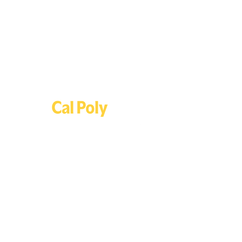 Cal Poly Humboldt logo with the university name in white text and 'Cal Poly' in yellow above 'Humboldt' on a black background.