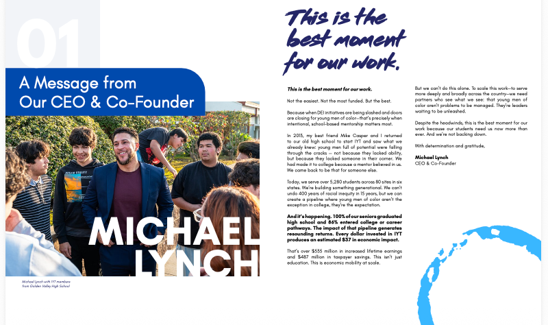 A screenshot from the IYT impact report.