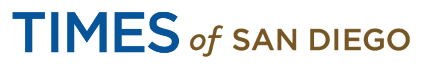 Logo for Times of San Diego with stylized text.