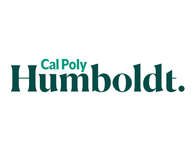 Cal Poly Humboldt logo with the text 'Cal Poly Humboldt' in green on a white background.
