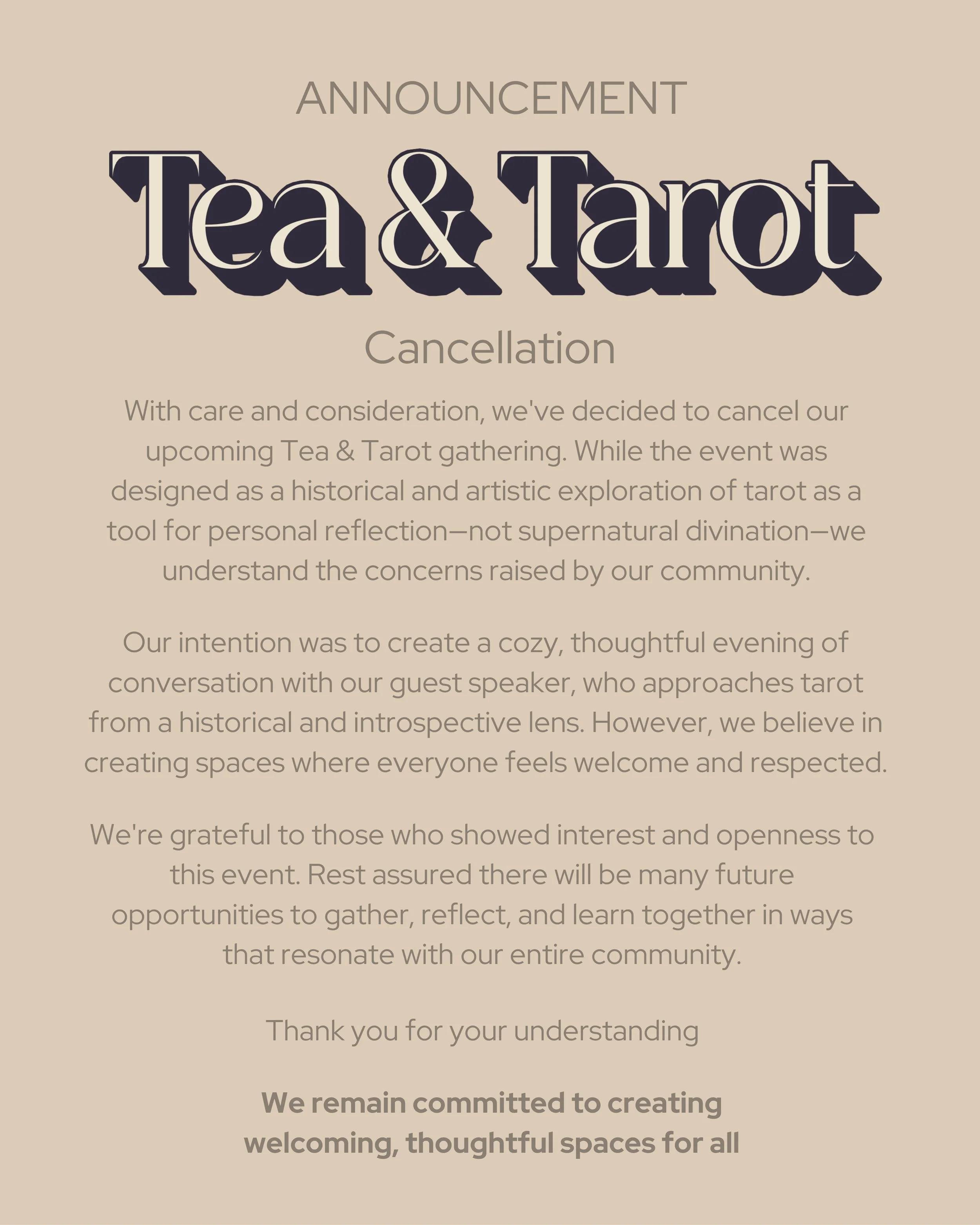 Tea &amp; Tarot: Not cleared for takeoff