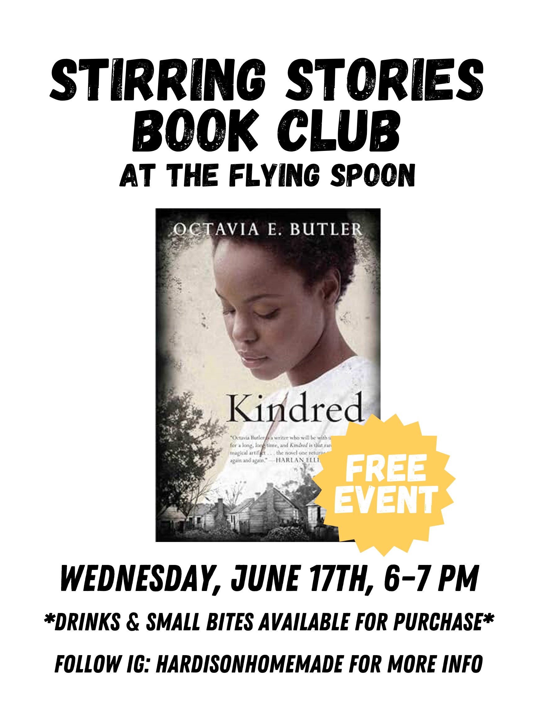 Stirring Stories Book Club: Kindred