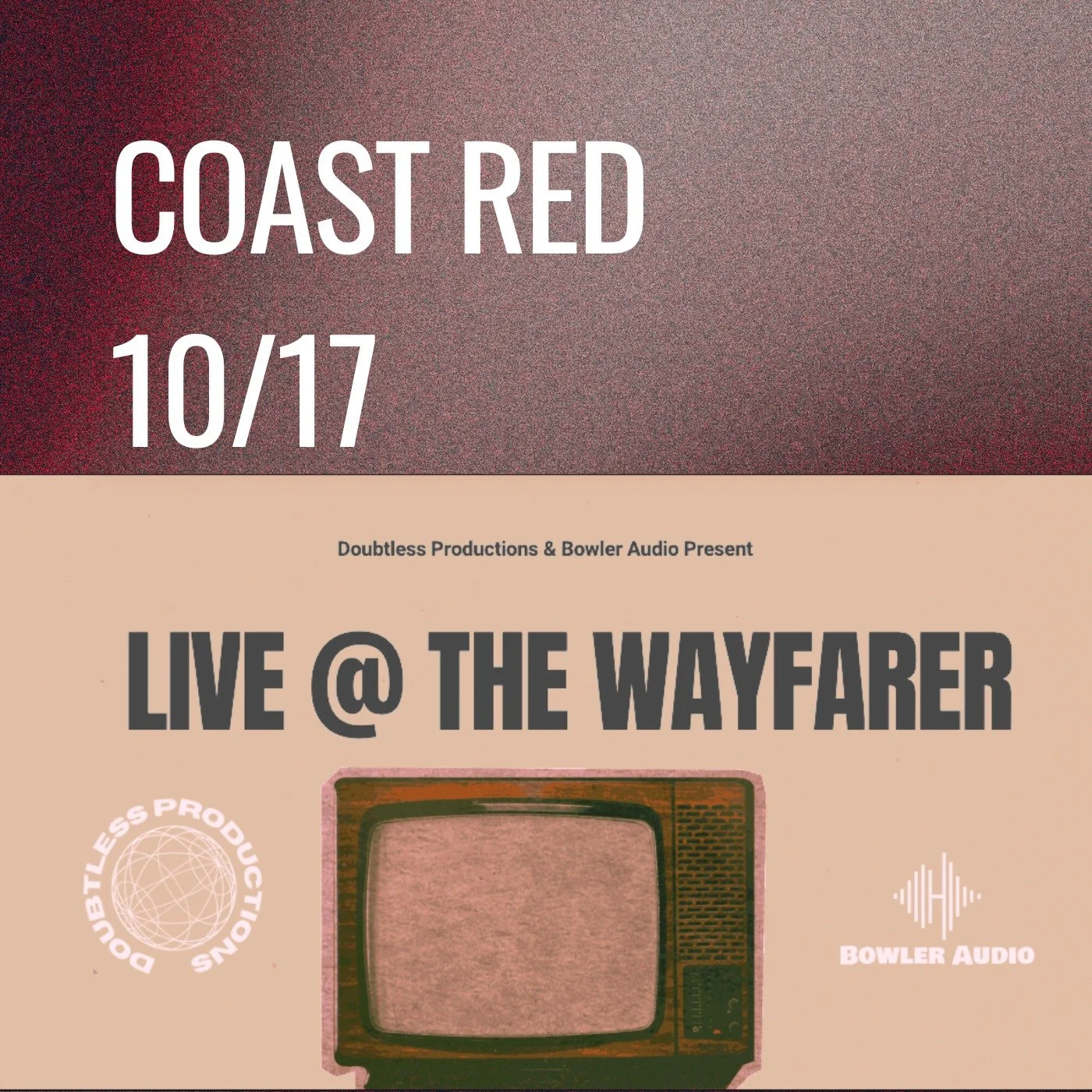 🎥 NEW LIVE VIDEO DROPPING FRIDAY 
Coast Red &mdash; Live @ The Wayfarer
Captured by Doubtless Productions x Bowler Audio

📅 Premiering Friday 10/17 on youtube
📍 Tap the link in below + turn on notifications so you don&rsquo;t miss it.
https://www.
