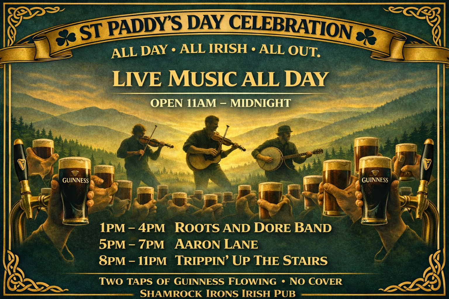 St. Patrick’s Day Celebration – Live Music All Day