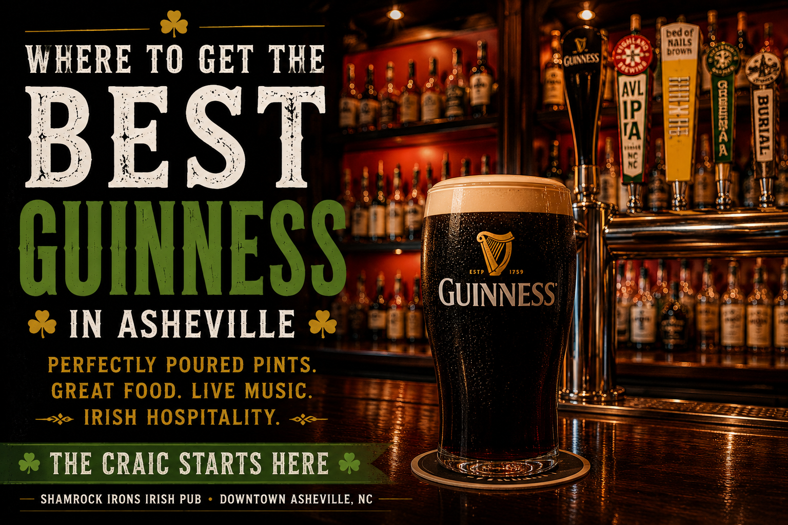 Where to Get the Best Guinness in Asheville