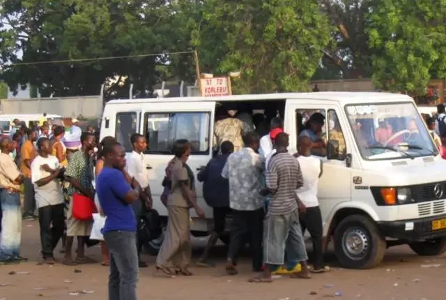 Accra Commuters Face Severe Bus Shortages and Long Queues.