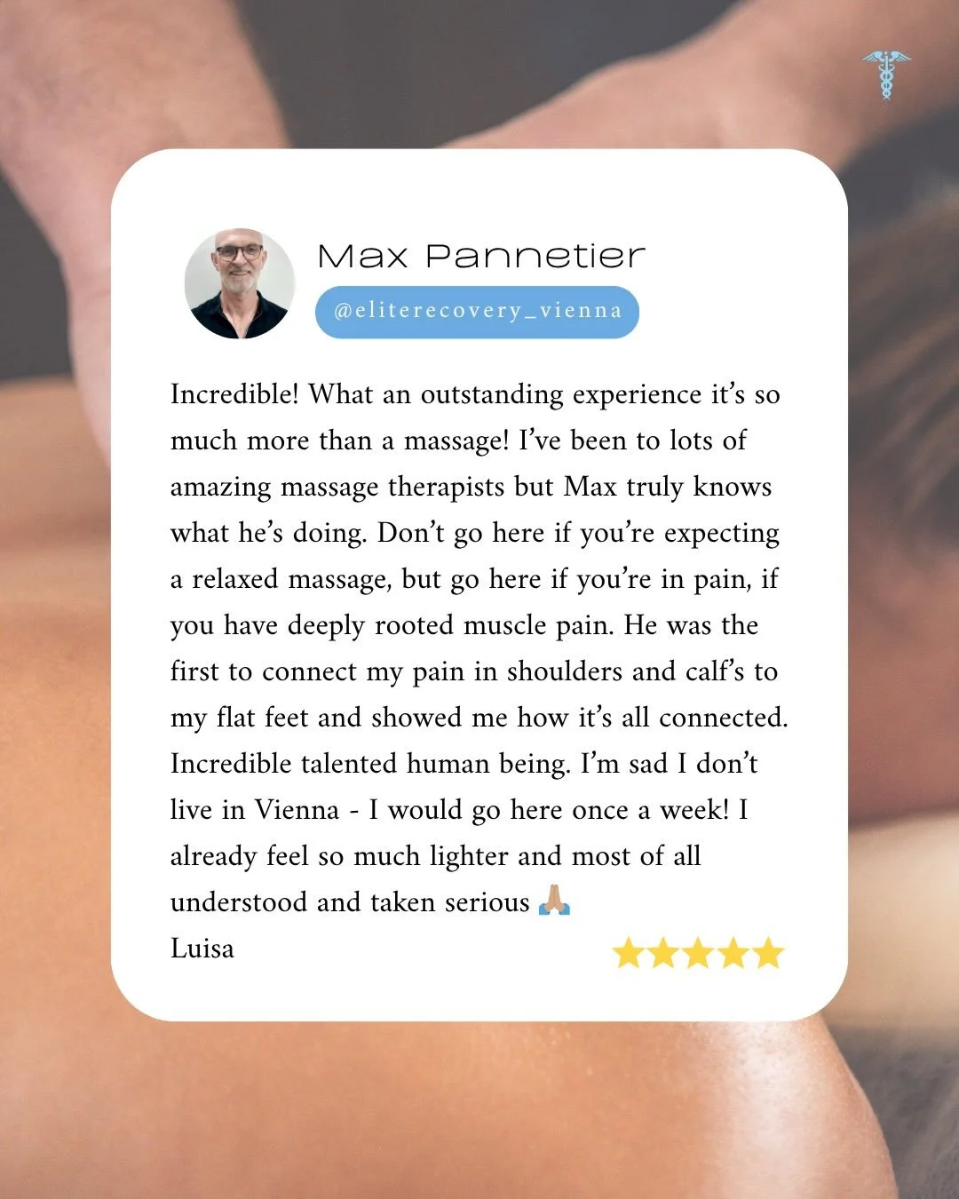 Thank you to everyone who has left such glowing 5 star reviews of their treatments with me in Vienna.🙏

If you have pain, stiffness and tension that isn&rsquo;t easing even though you&rsquo;ve tried conventional medicine and lifestyle changes, then 
