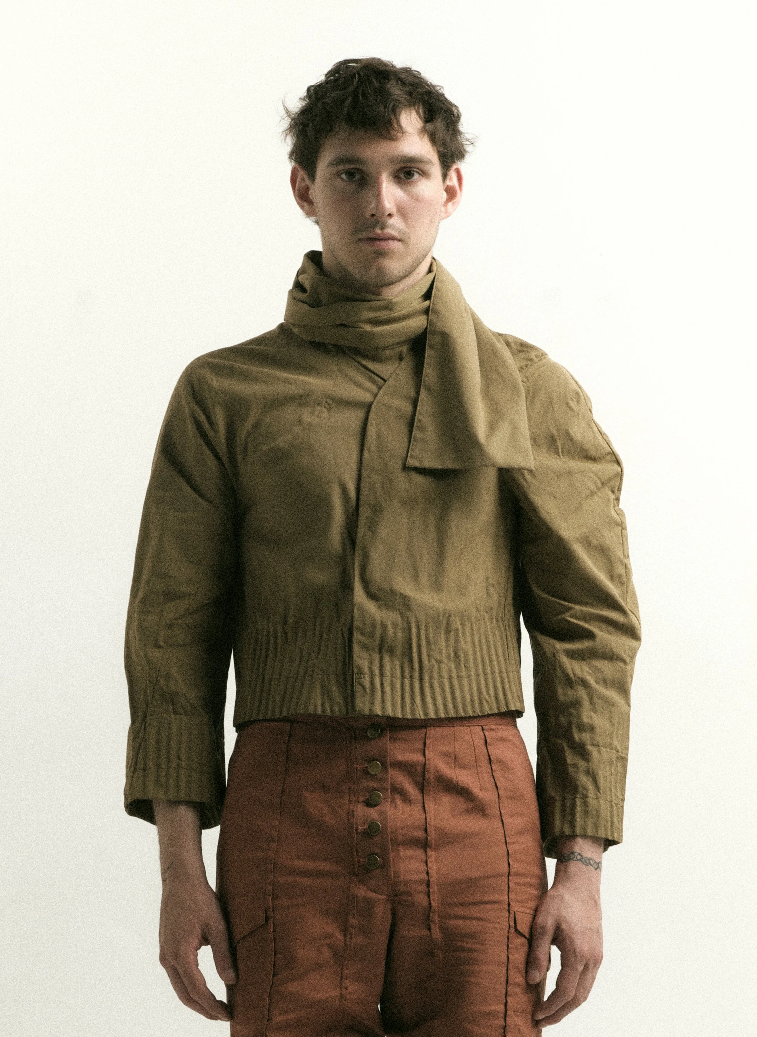 Asymmetrical Fluted Jacket