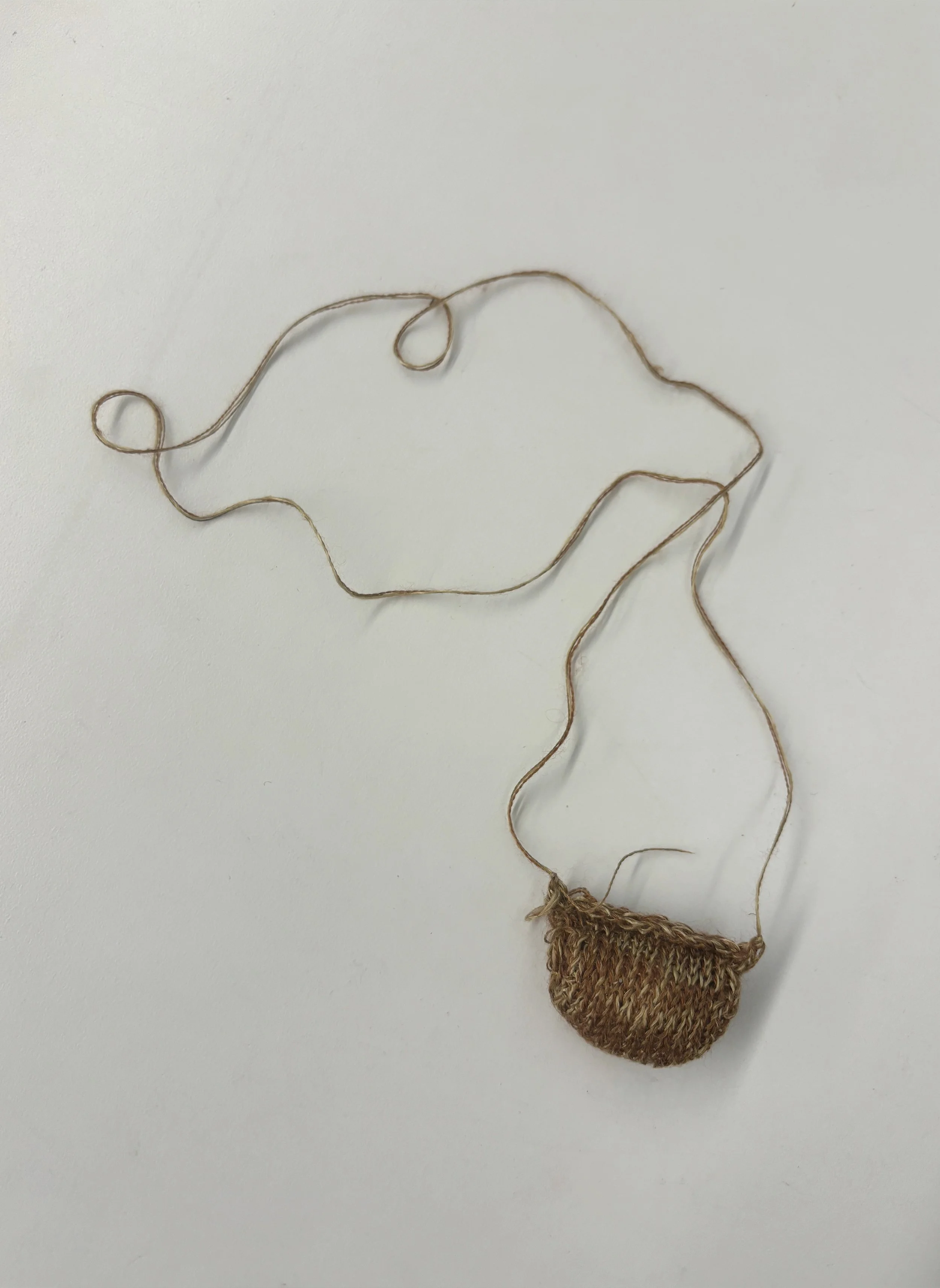 Knitted Stone Necklace