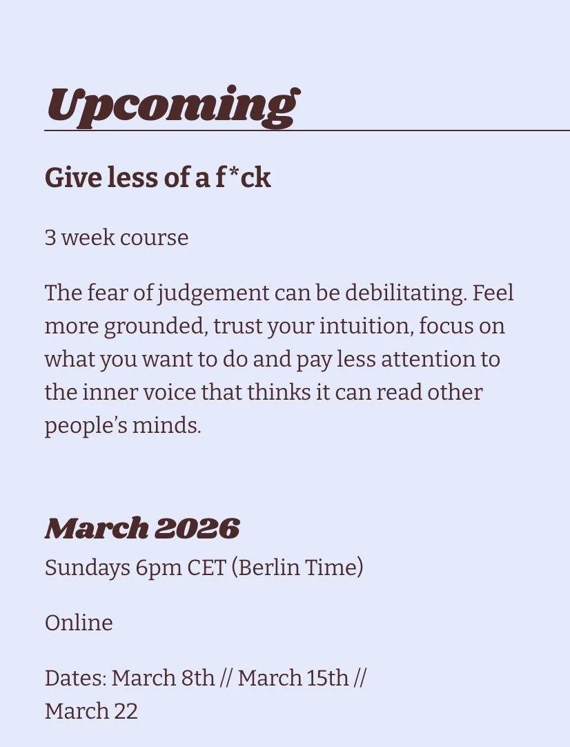 Meditation Course March