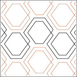Diagonal Plaid - Hexies • Patricia E. Ritter and Leisha Farnsworth (Urban Elementz)