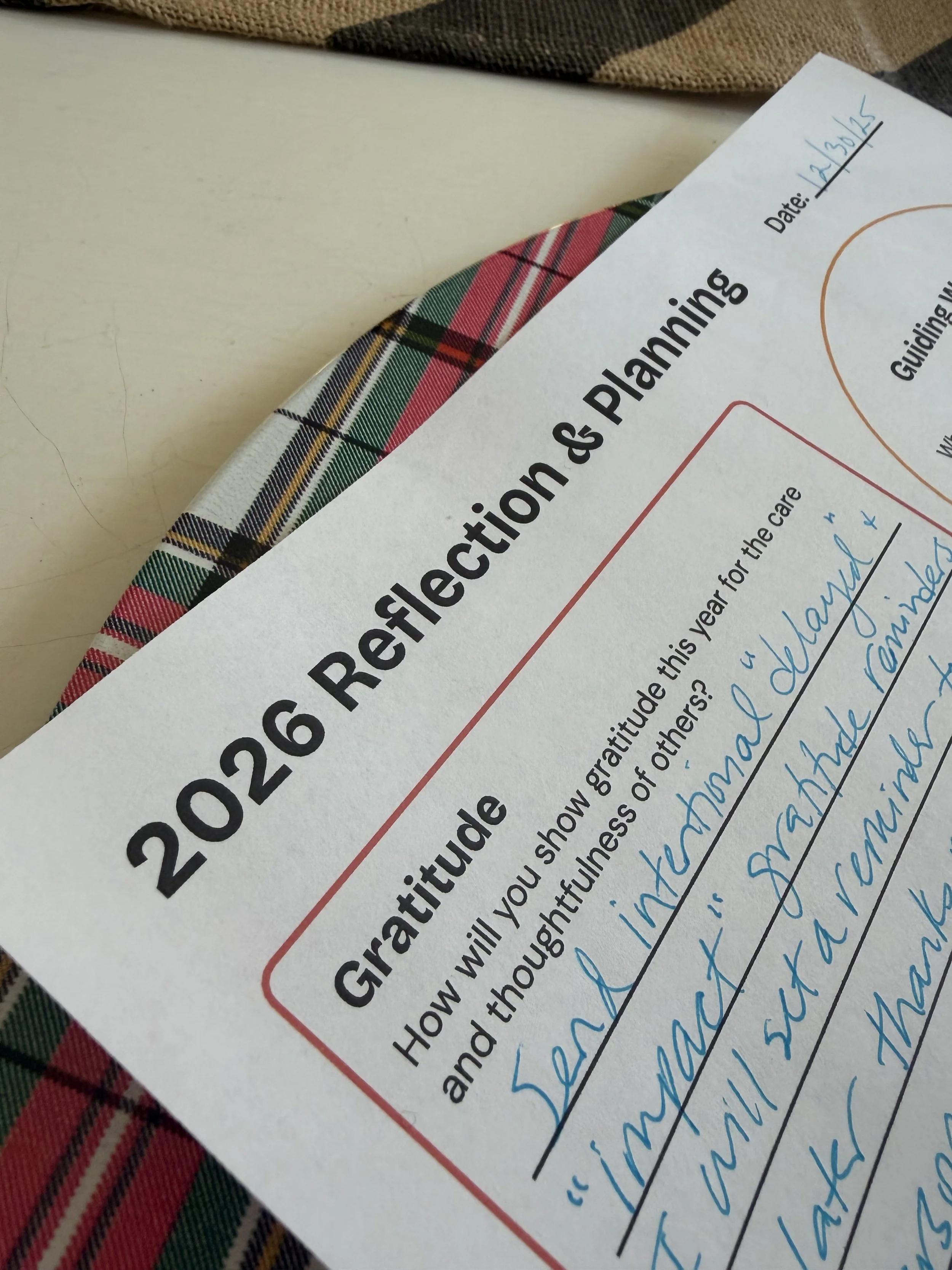 Setting Our New Year Thoughtfulness Intentions