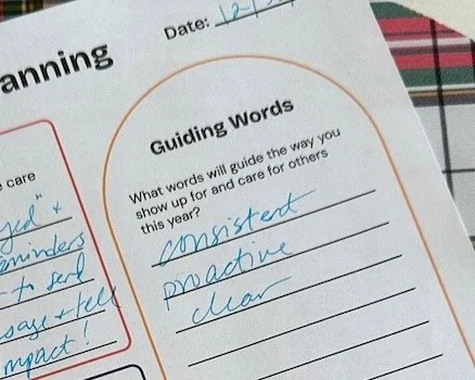 Abbey's three guiding words: consistent, proactive and clear