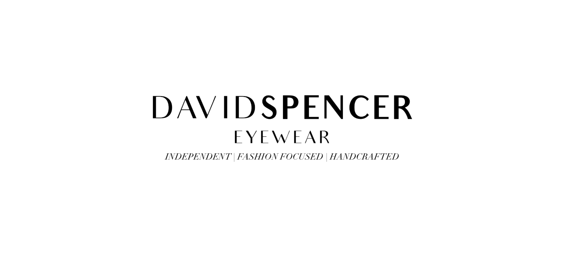 Designer eyewear brand DAVID SPENCER EYEWEAR.