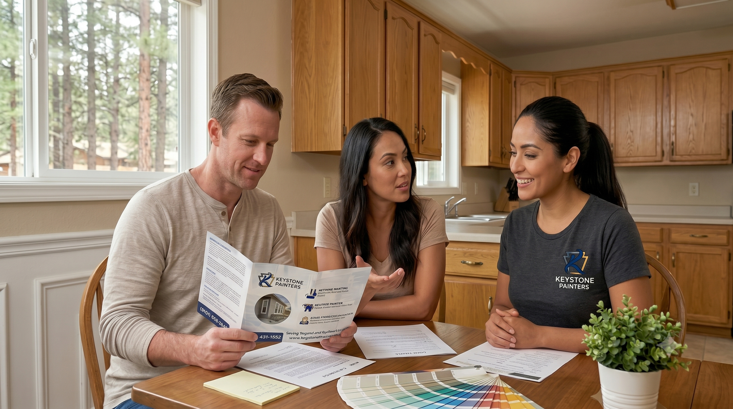 Keystone Painters Color Transformation Plan. House painting, color consult.