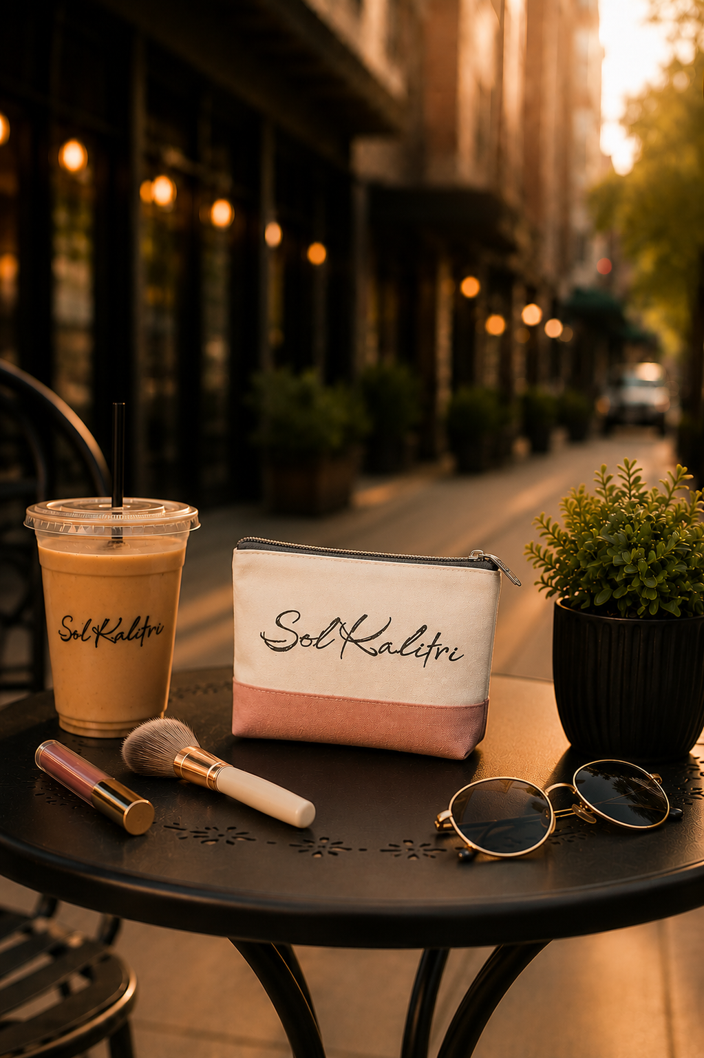 Sol Kalitri Canvas Makeup Bag