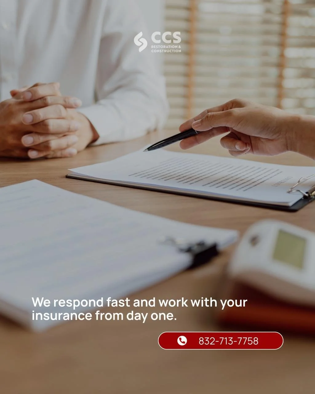 Property damage insurance claim support for residential restoration in Houston