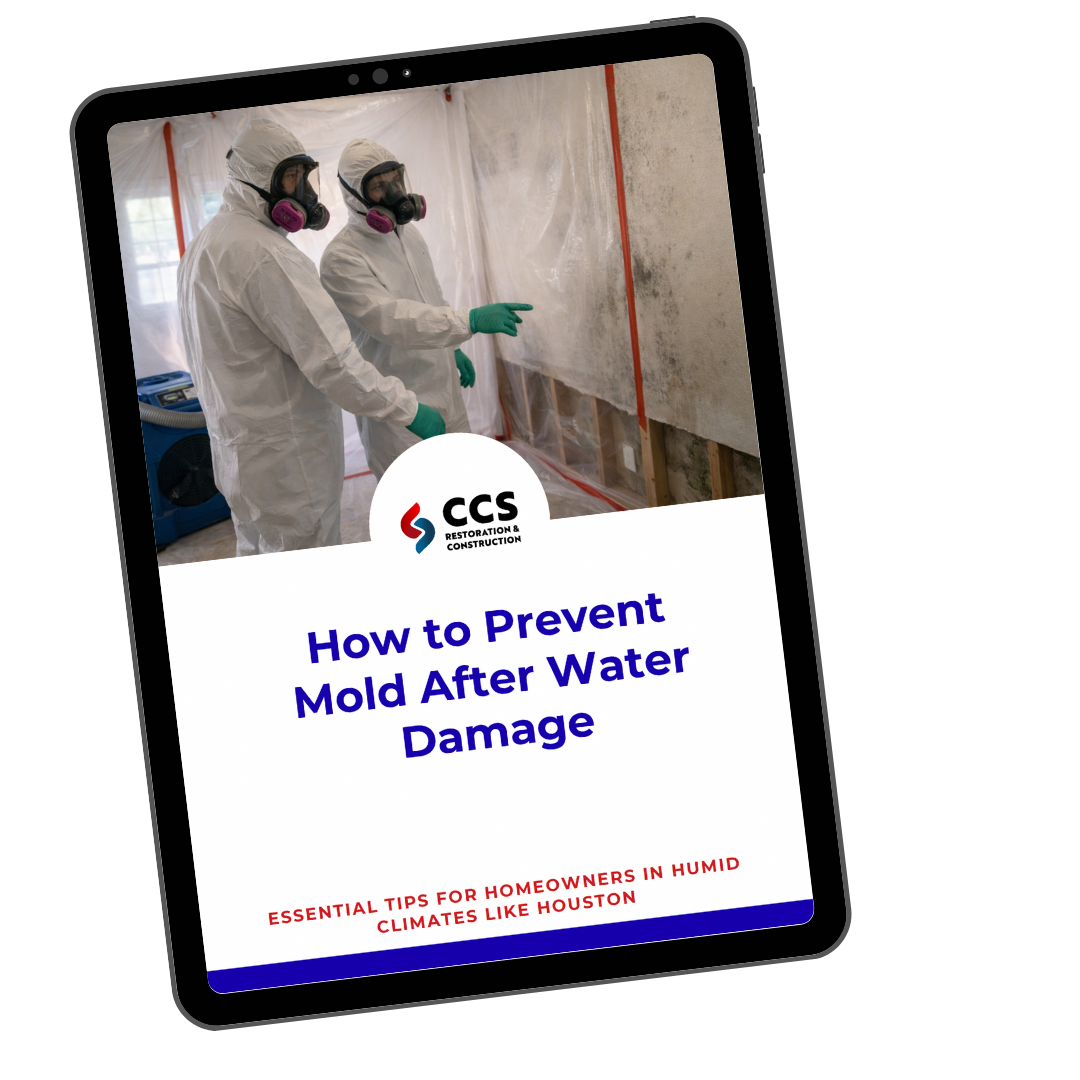 Houston water damage mold prevention checklist PDF