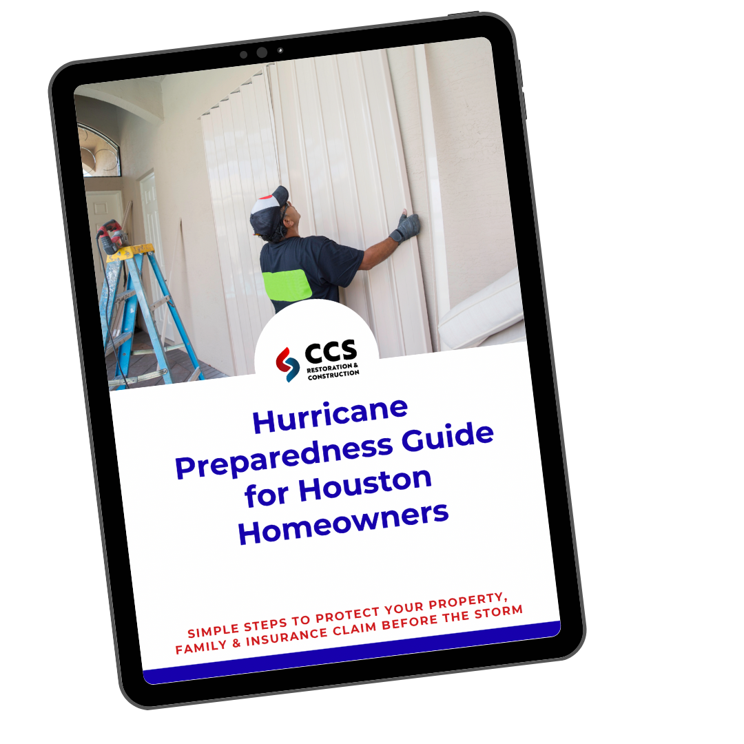 Free water damage emergency checklist download for Houston homeowners