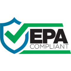 EPA compliant logo with a shield and a checkmark.