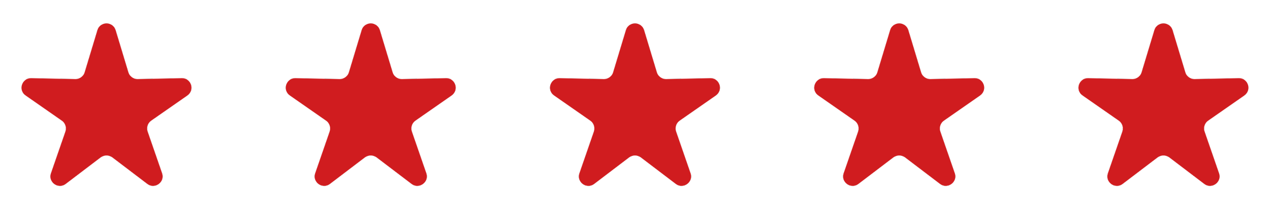 Five red stars on a black background.