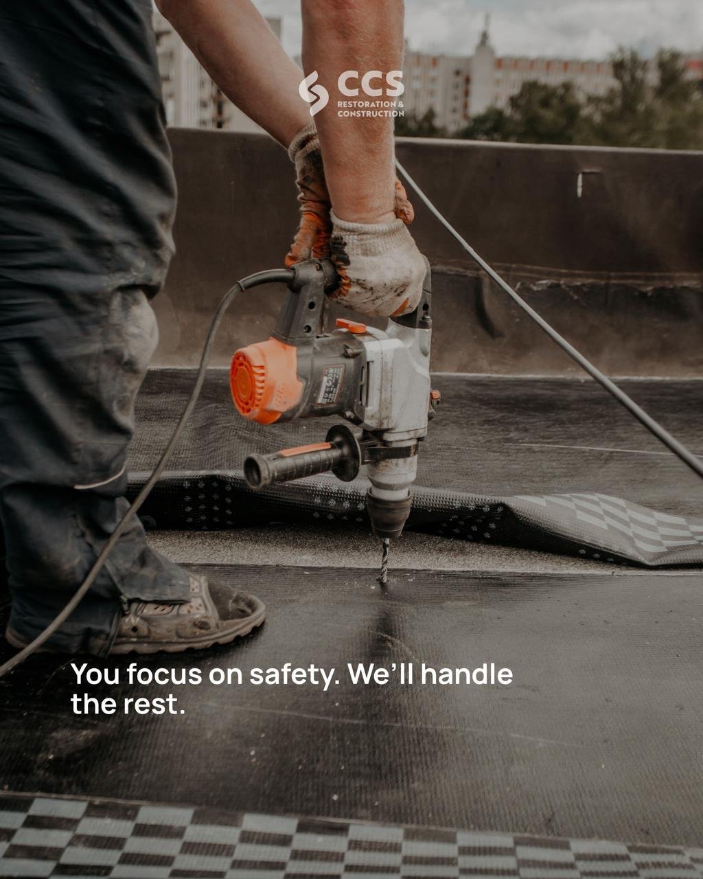 Storm damage roof repair service in Houston residential property