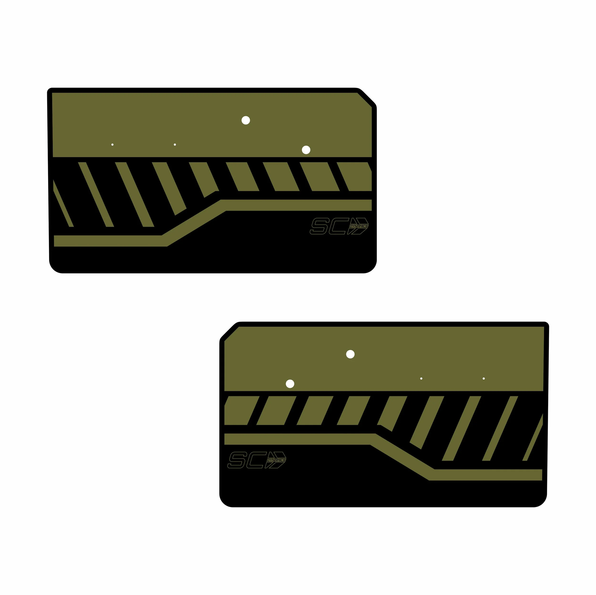 '72 - '83 Jeep J-Series Aluminum Composite Door Panels - Pair