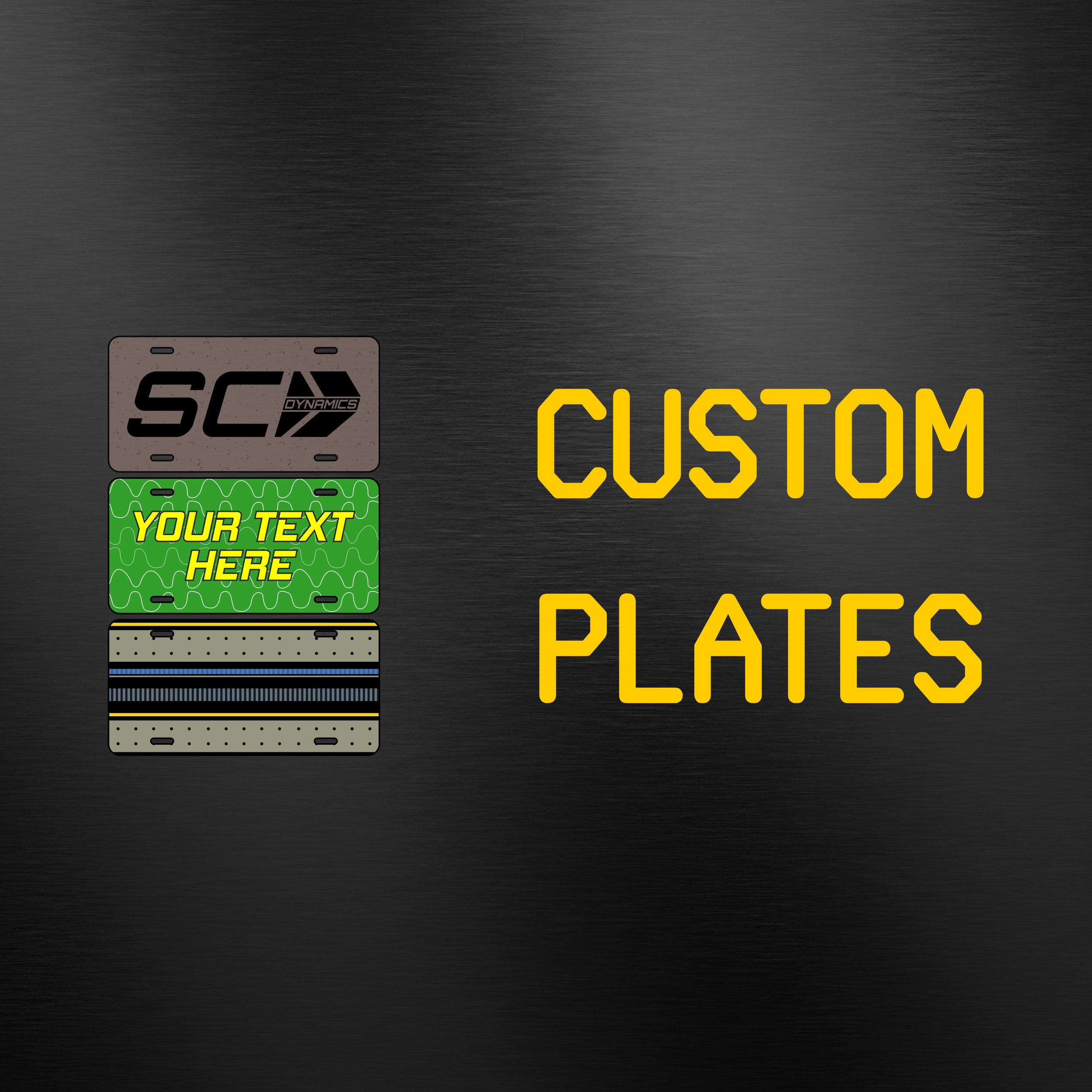 Custom License Plates (x2)