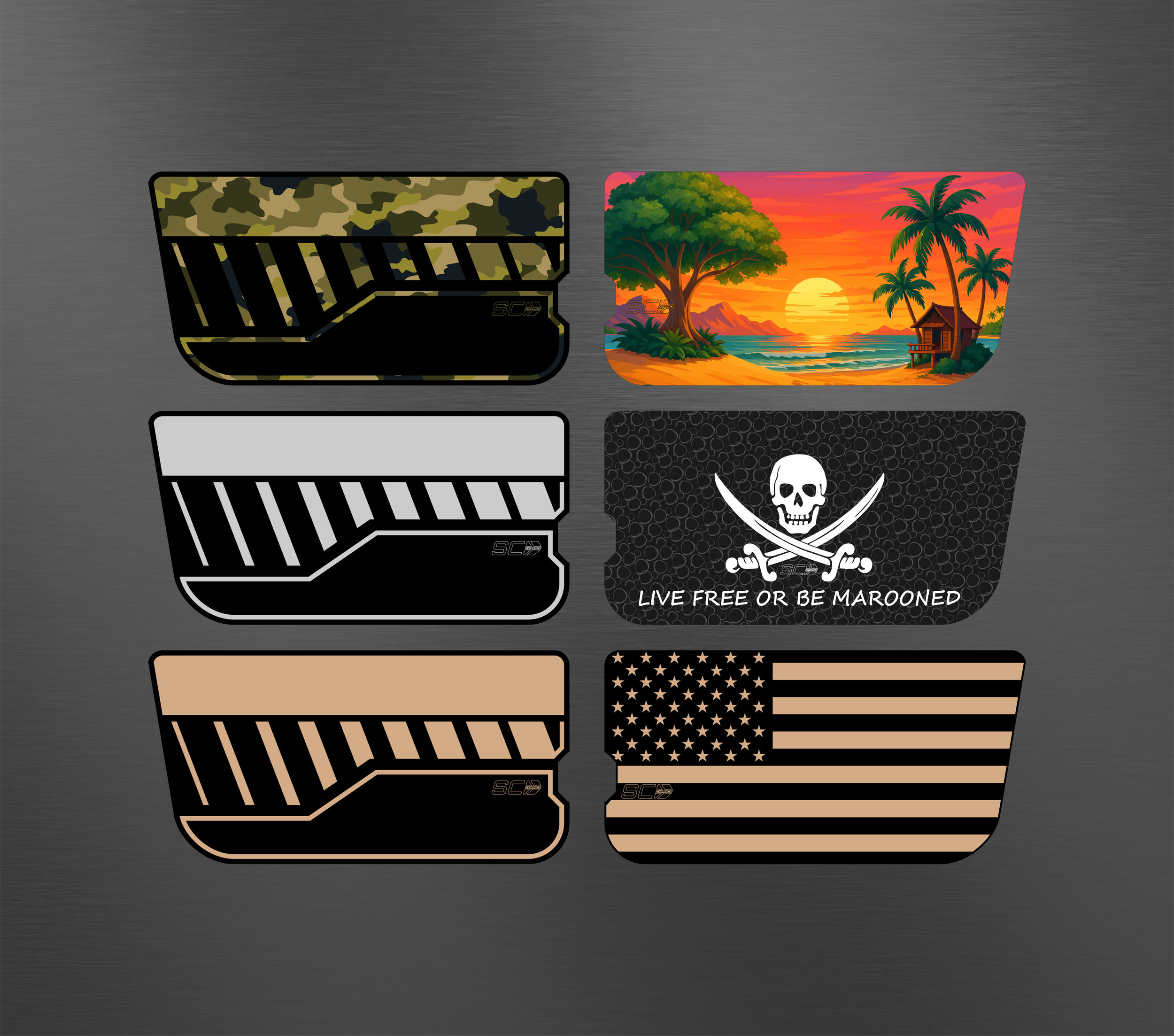 Jeep CJ+YJ Aluminum Composite Door Panels - Pair