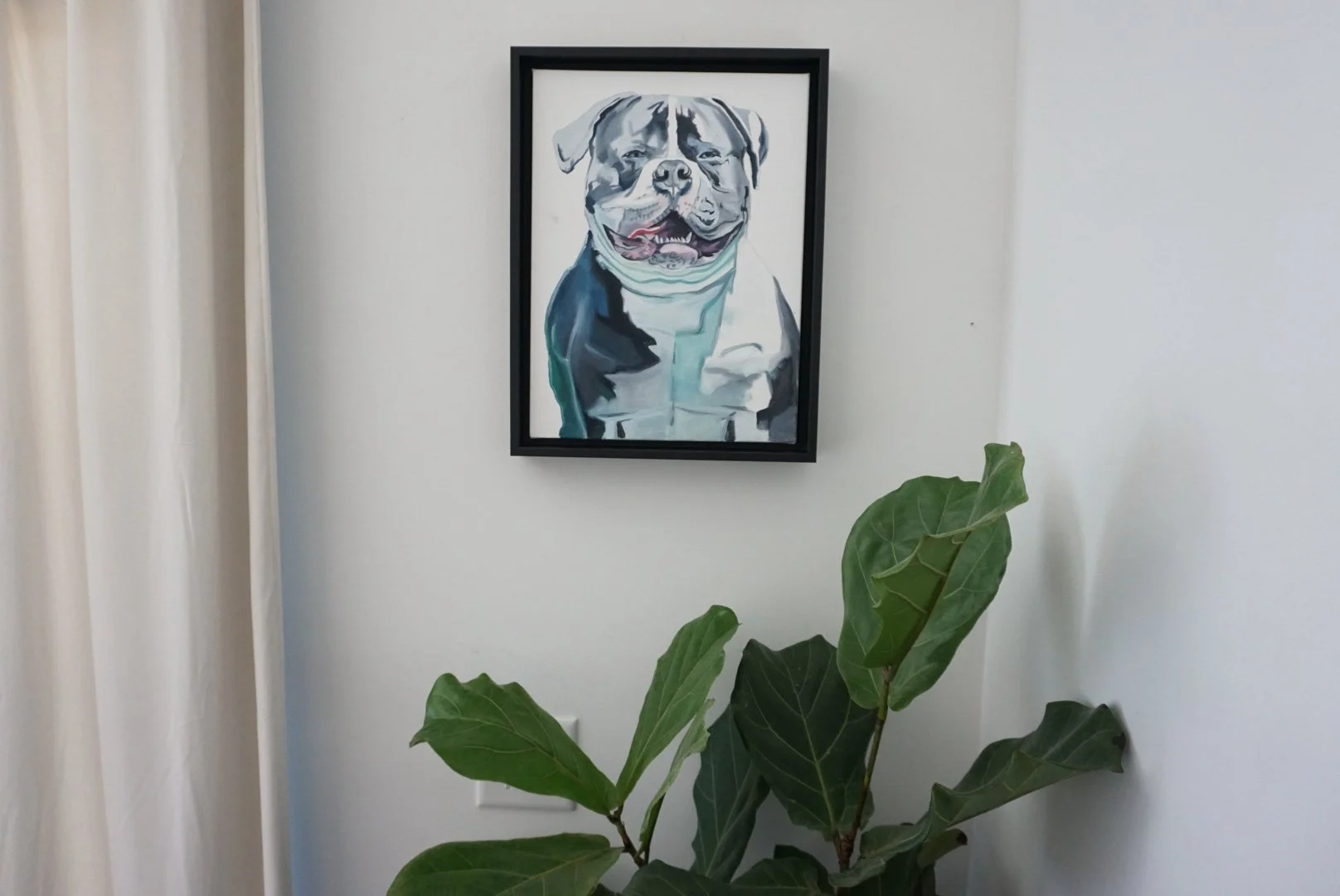 Framed Pet Portraits on canvas