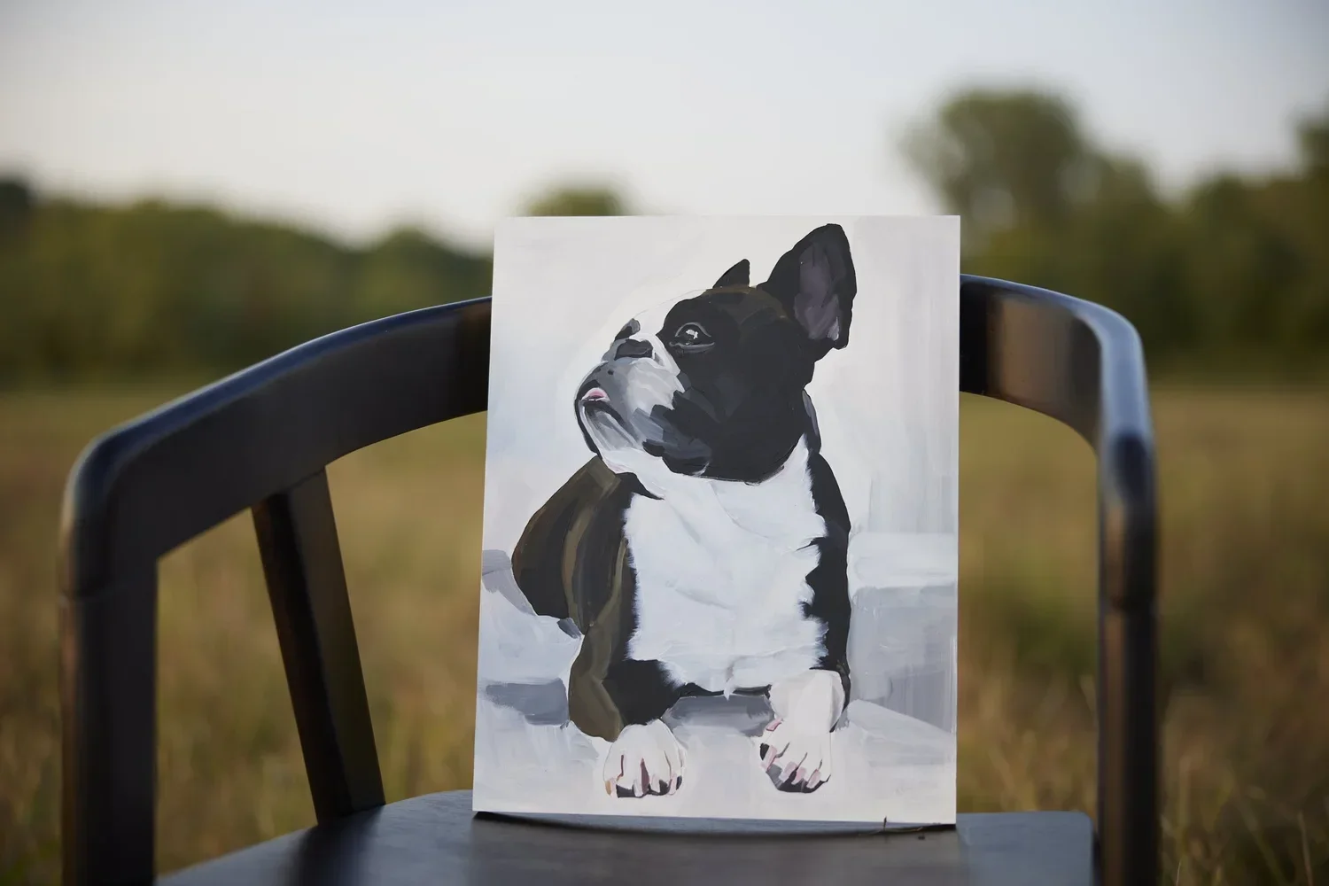Pet portraits on wood