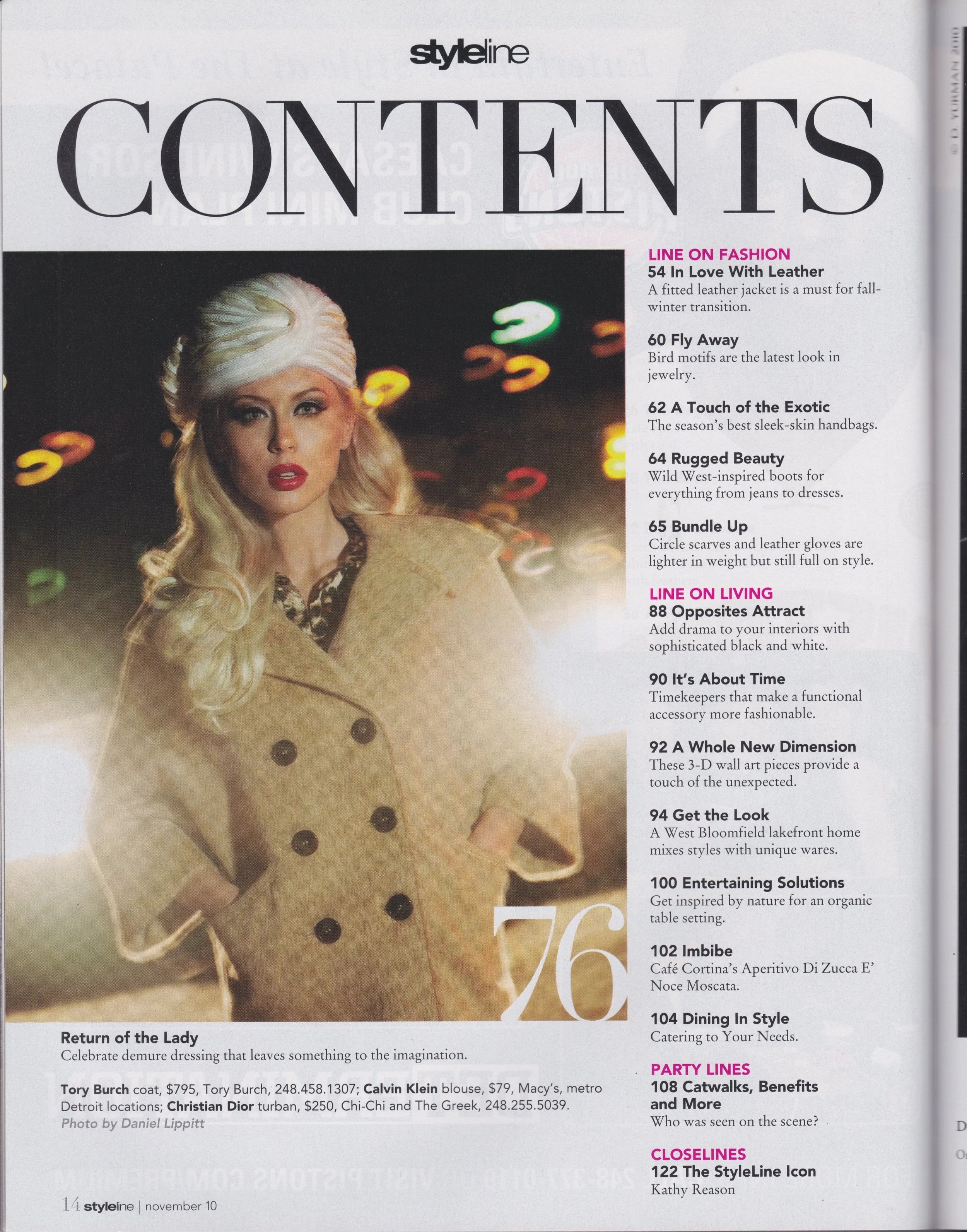 Styleline Magazine | Stylist Assistant | 2010