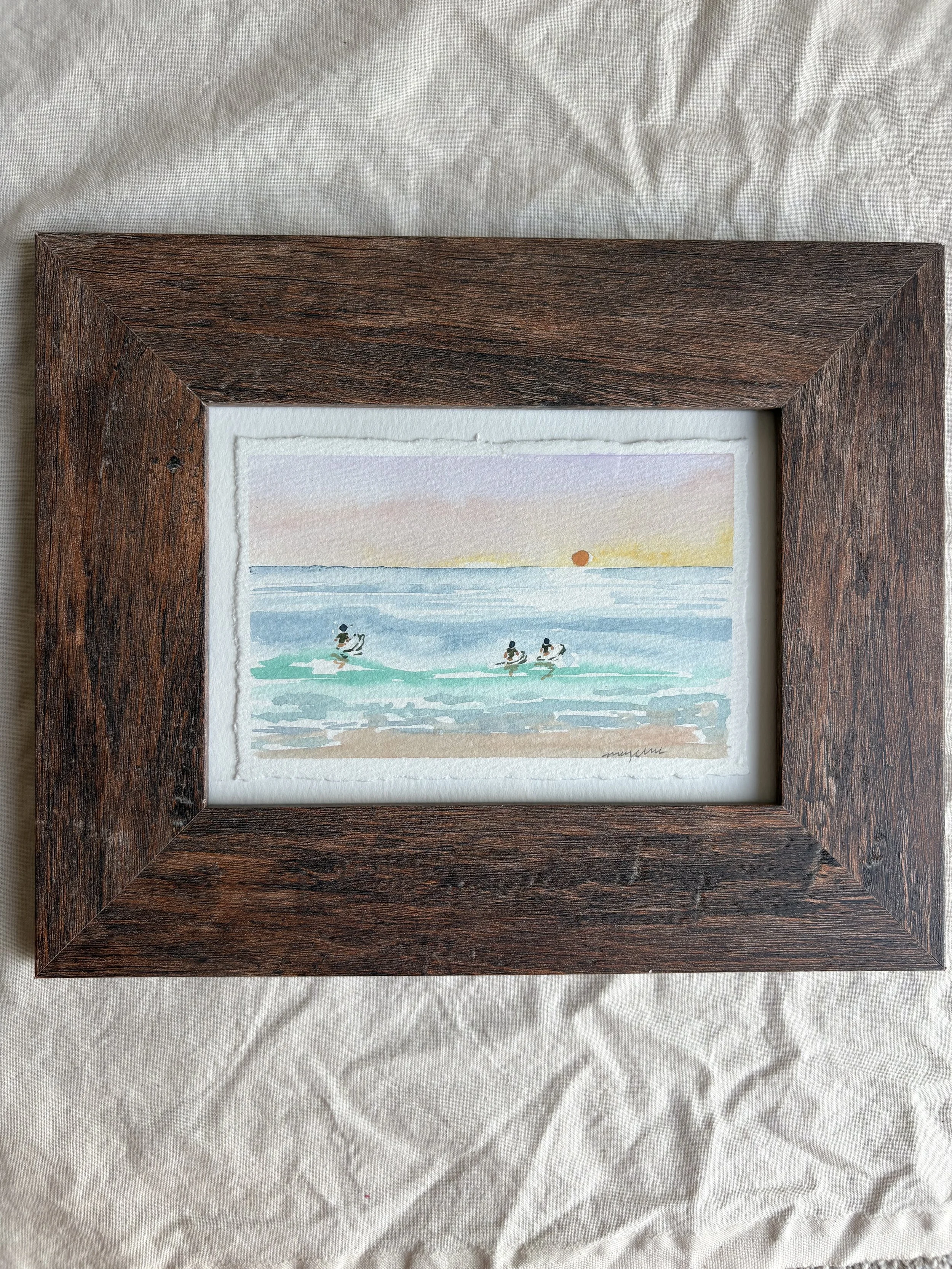 Where the Light Lingers | Original Framed Watercolor