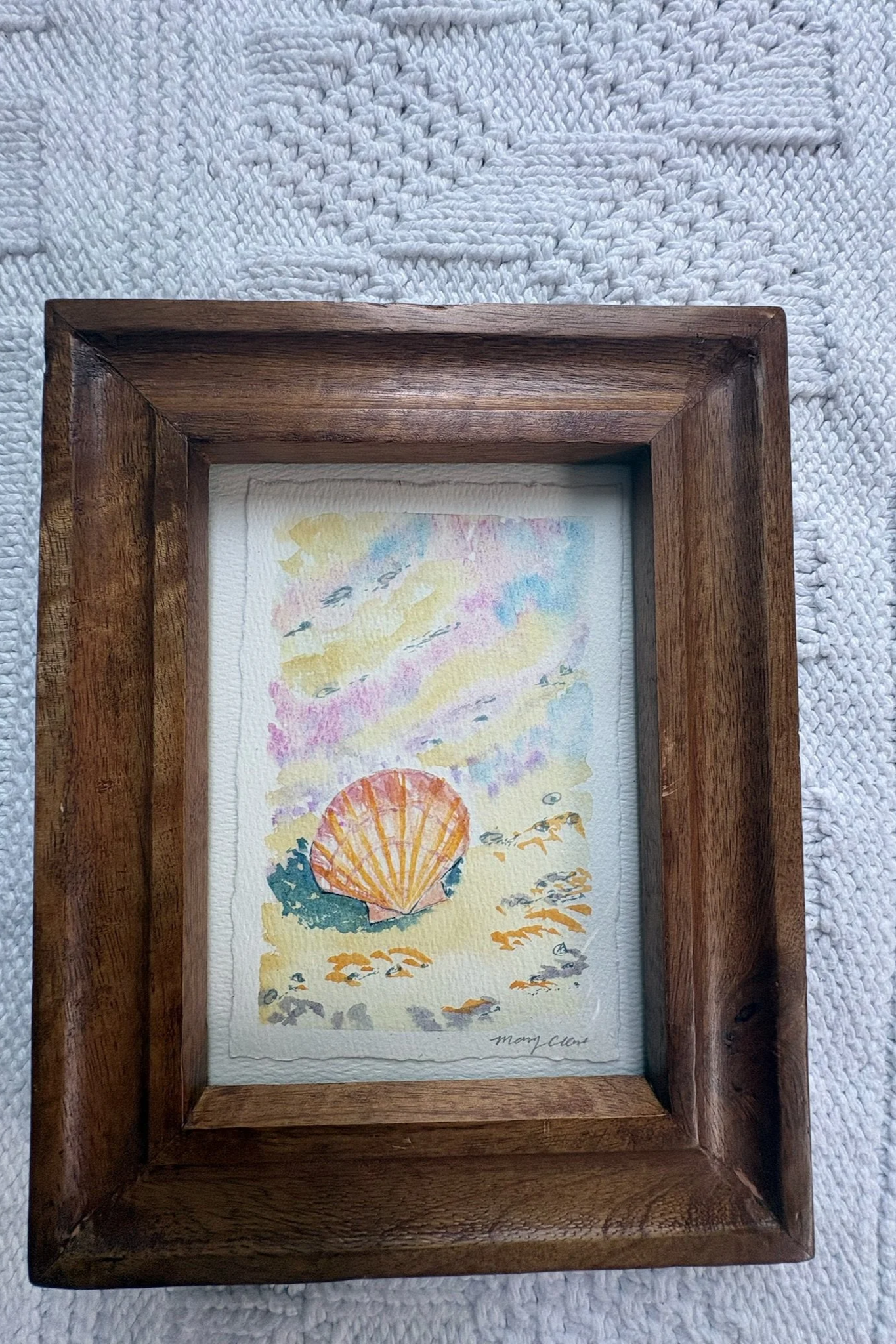 Watercolor Seashell