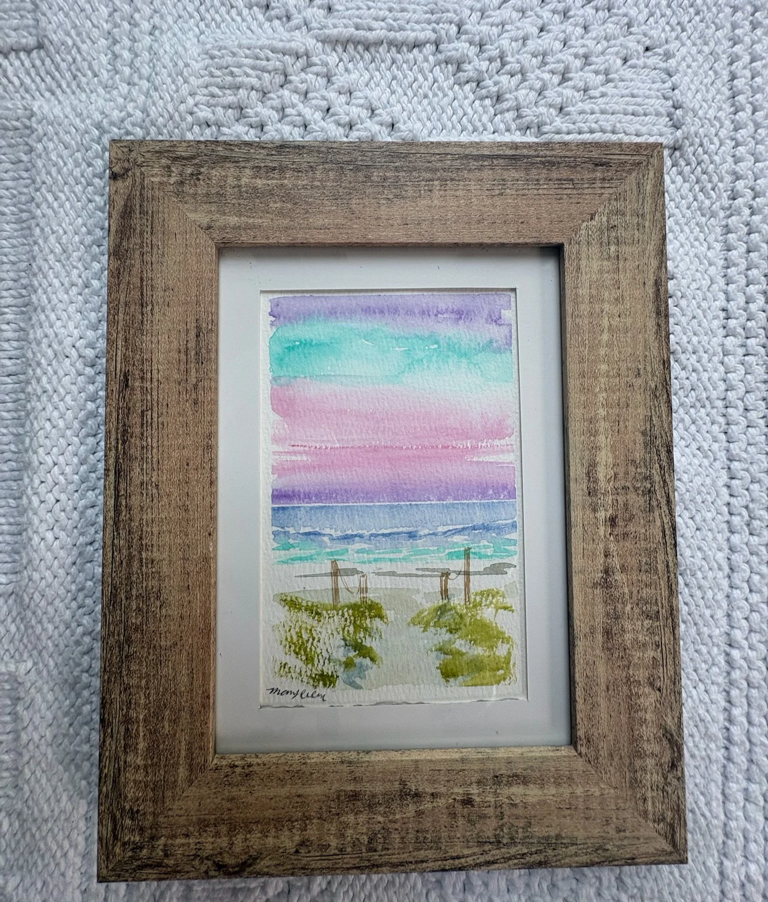 Original Watercolor Wrighstville Beach