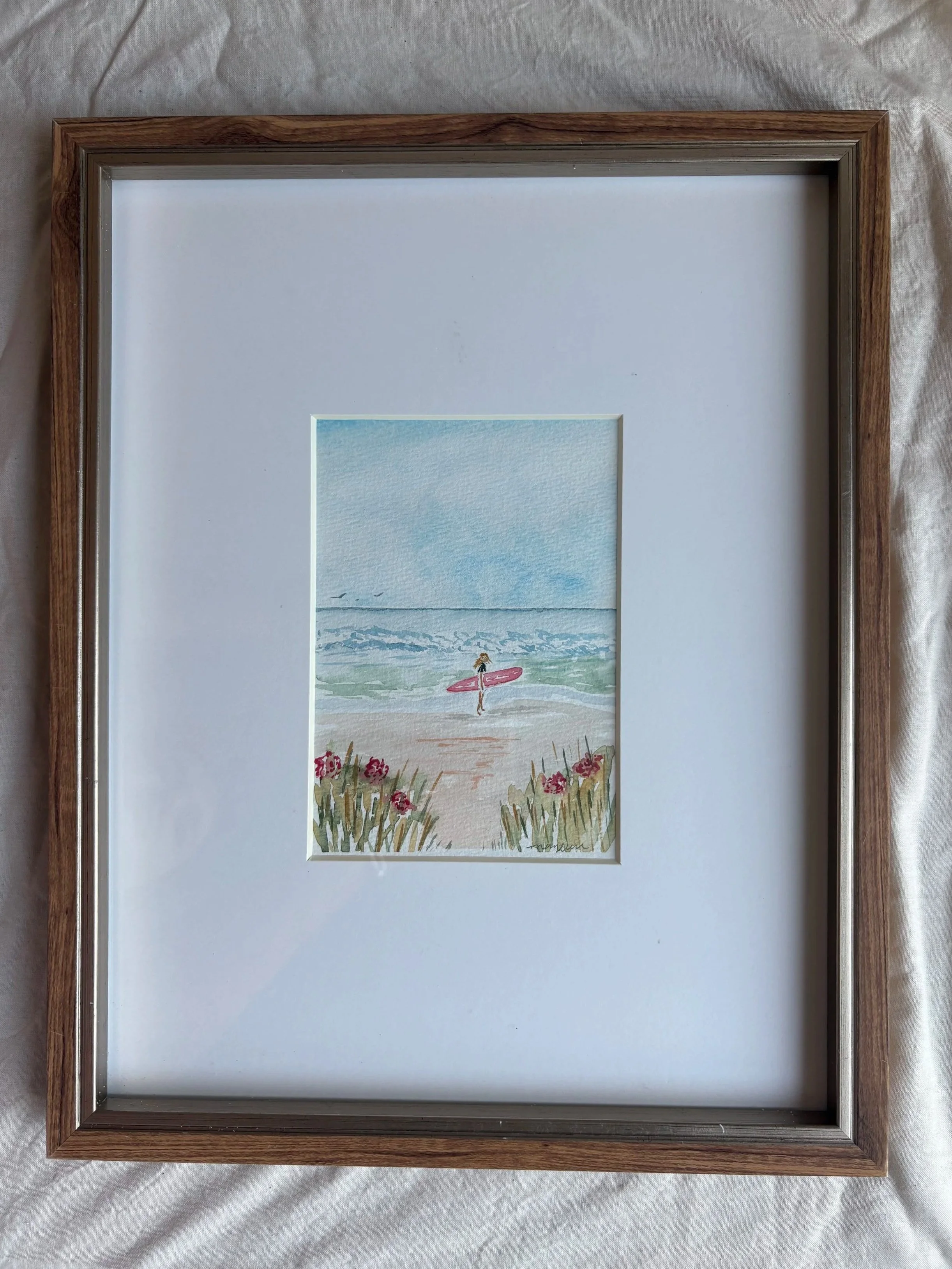 Roxy | Original Framed Watercolor