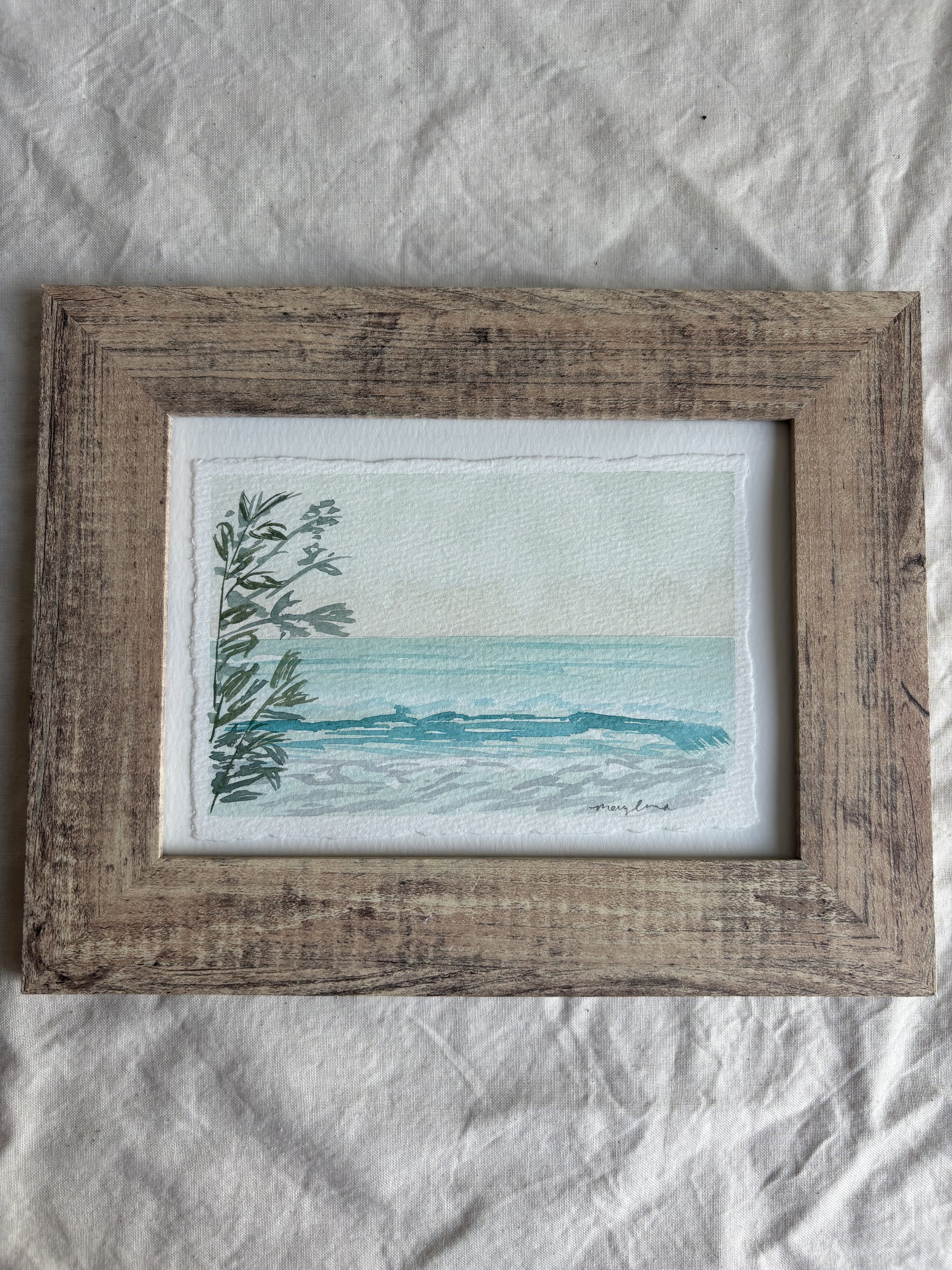 Always the Water | Original Framed Watercolor