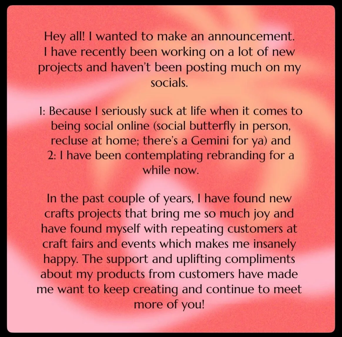 Welcoming the new year with an announcement! 

Coming soon: Spicy Cat Creations 

#relaunch #newyear #happynewyear #2026