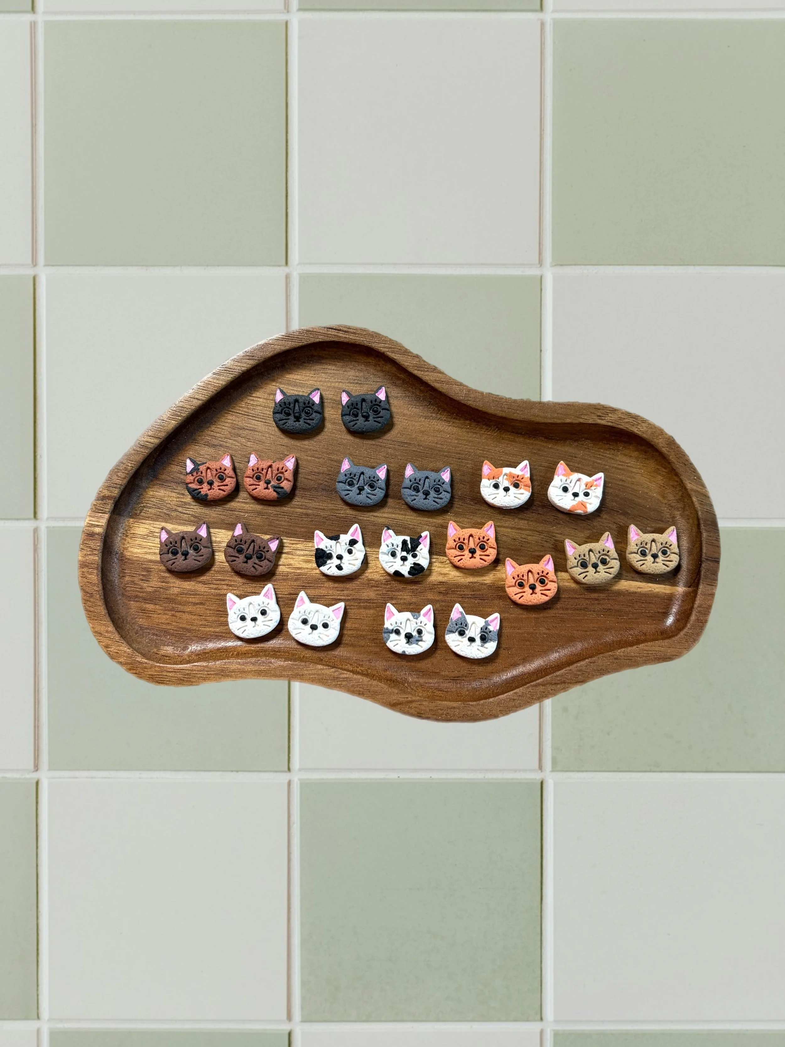 Cute Cat Studs