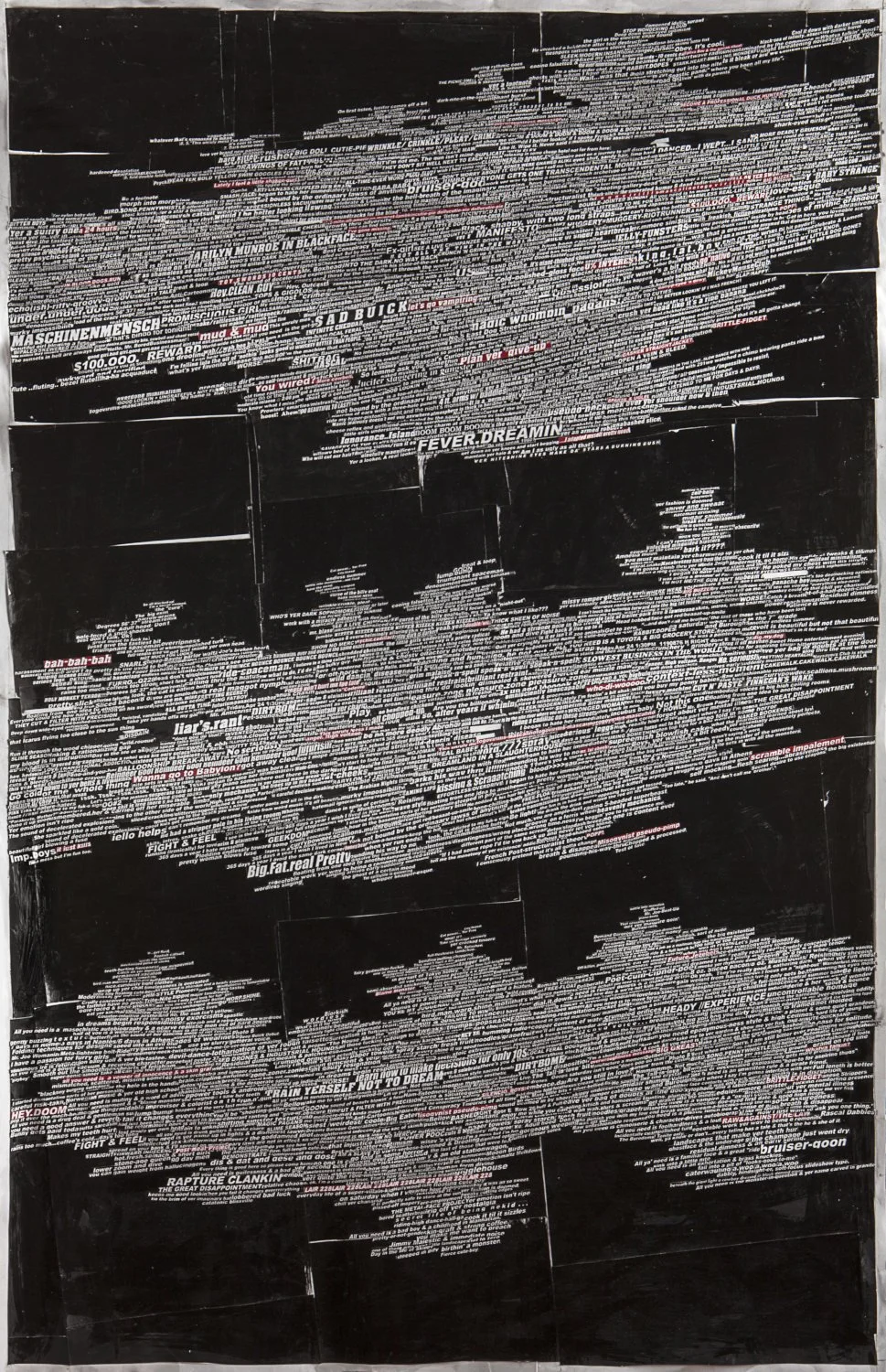 Language Cloud #2 (2018) - Paper collage