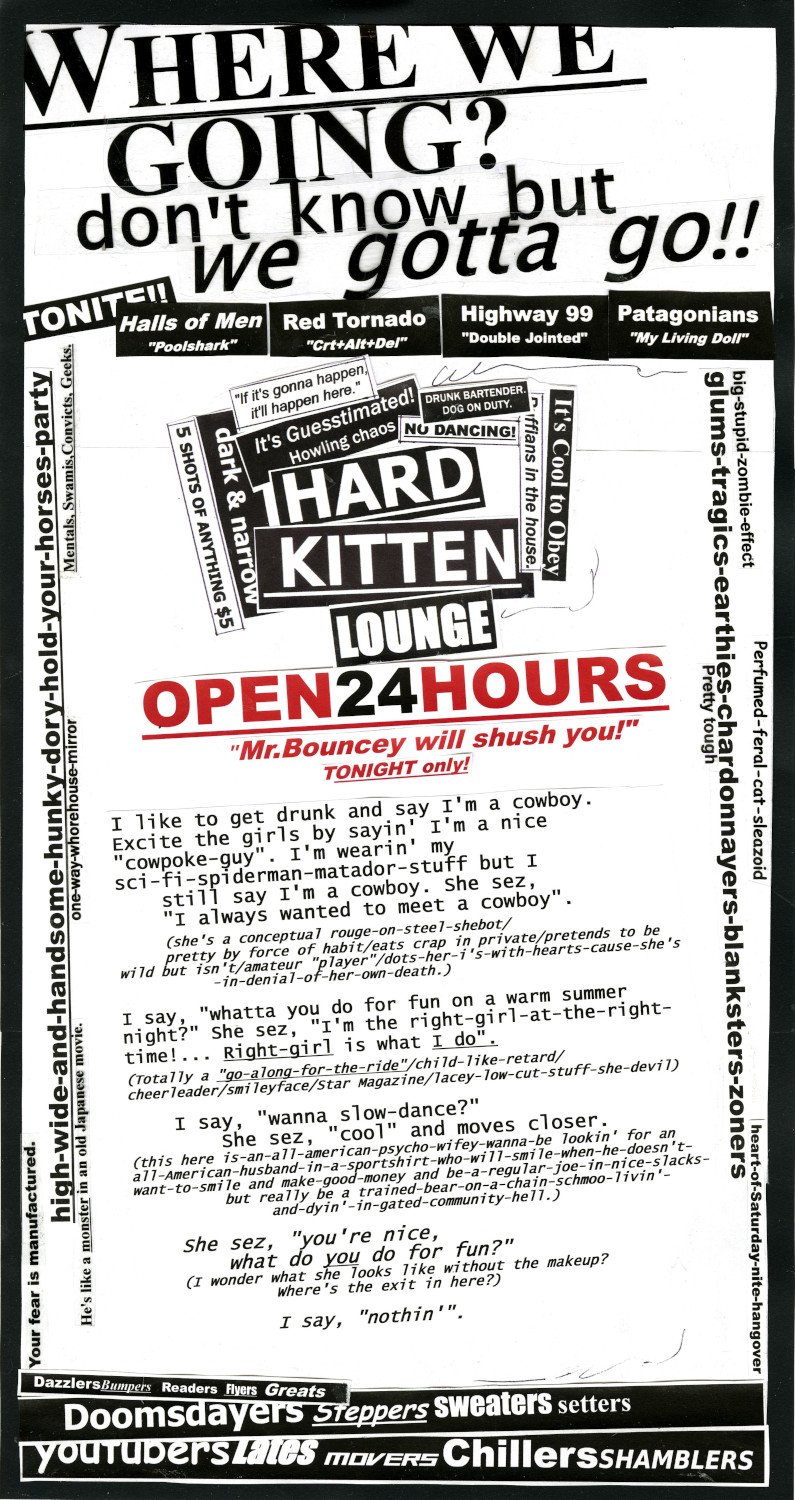 Hard Kitten Lounge (2017) - Paper collage