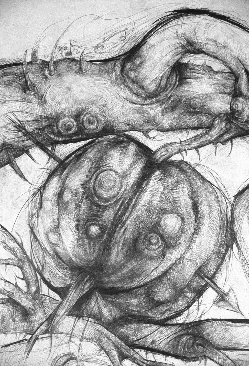 Untitled (c. 2001) - Pencil and pastel