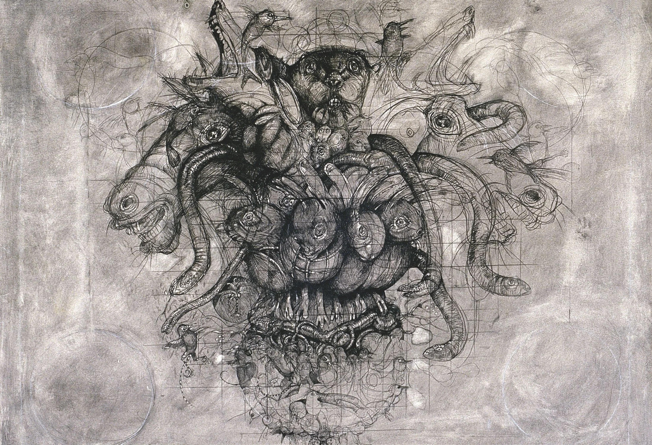 Animal Cloud (c. 1998) - Pencil and pastel